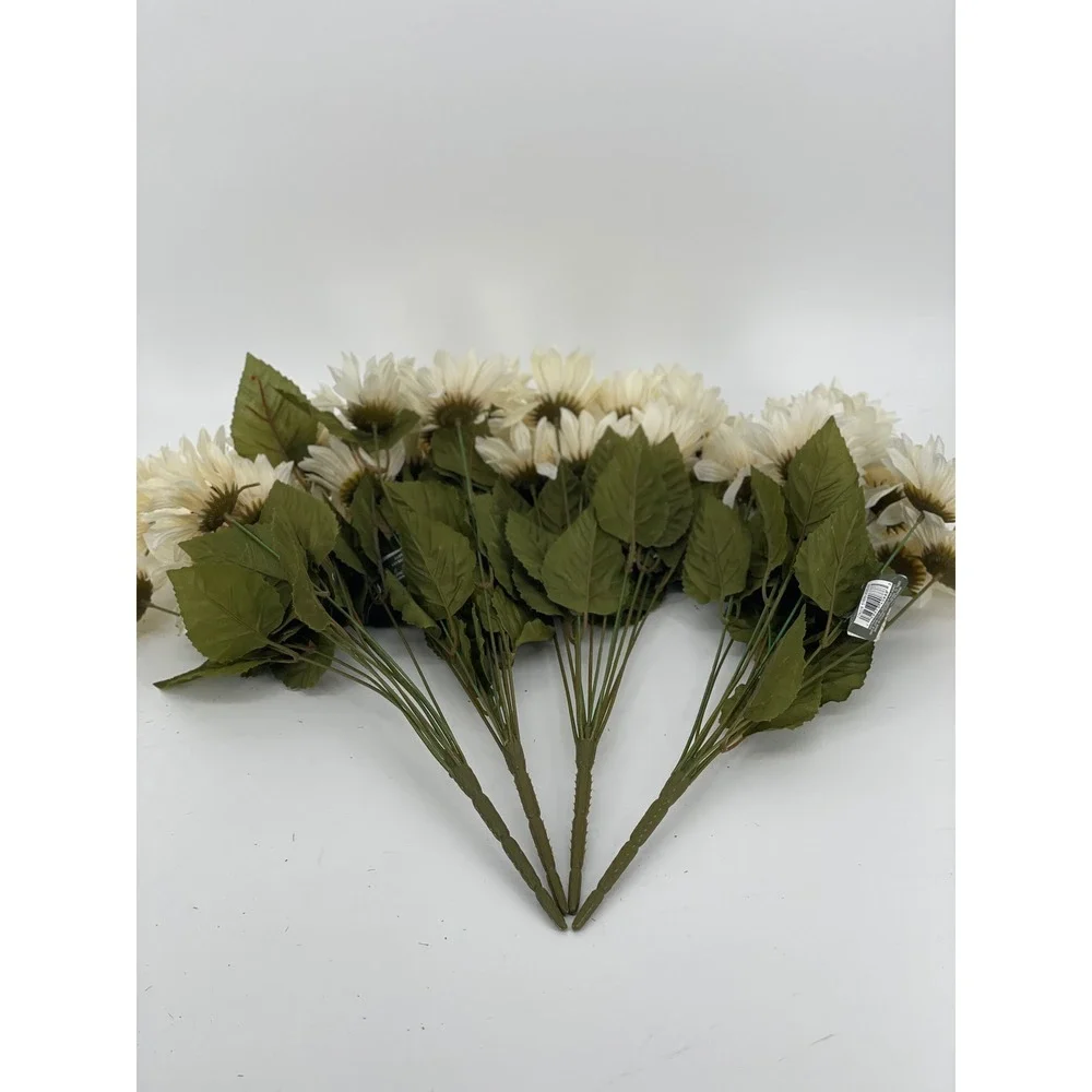 28 Ashland Artificial Flower Bundles White Sunflowers/Daisies Fall Decor NEW
